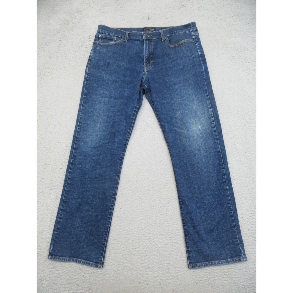 Lucky Brand 363 Straight Jeans Mens 36x30 Blue Denim Casual Classic Workwear